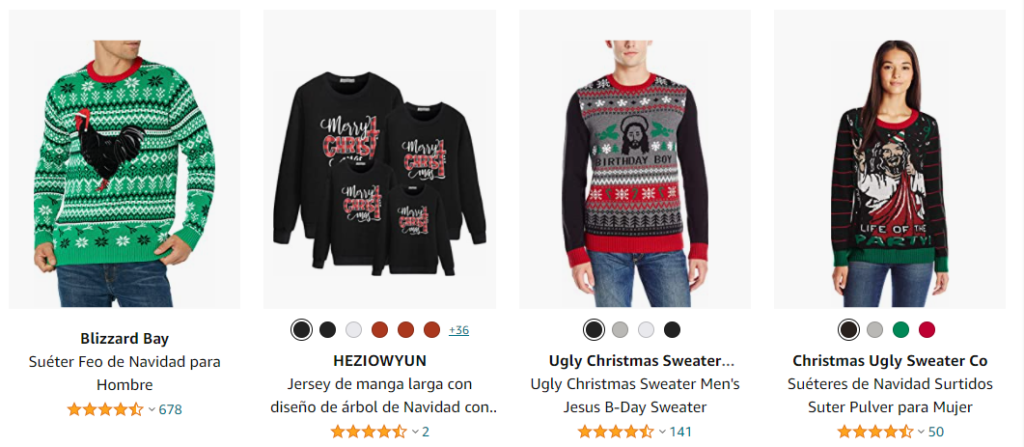 Dónde comprar los mejores suéteres de navidad en línea 